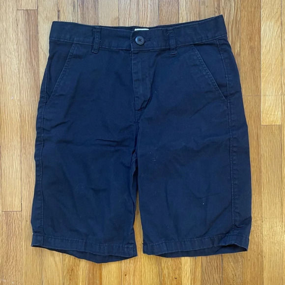 4/$25 The Children’s Place Navy Blue Flat Front Uniform Chino Shorts Boy Size 10 - Picture 1 of 5